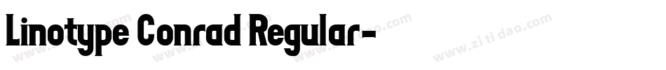 Linotype Conrad Regular字体转换